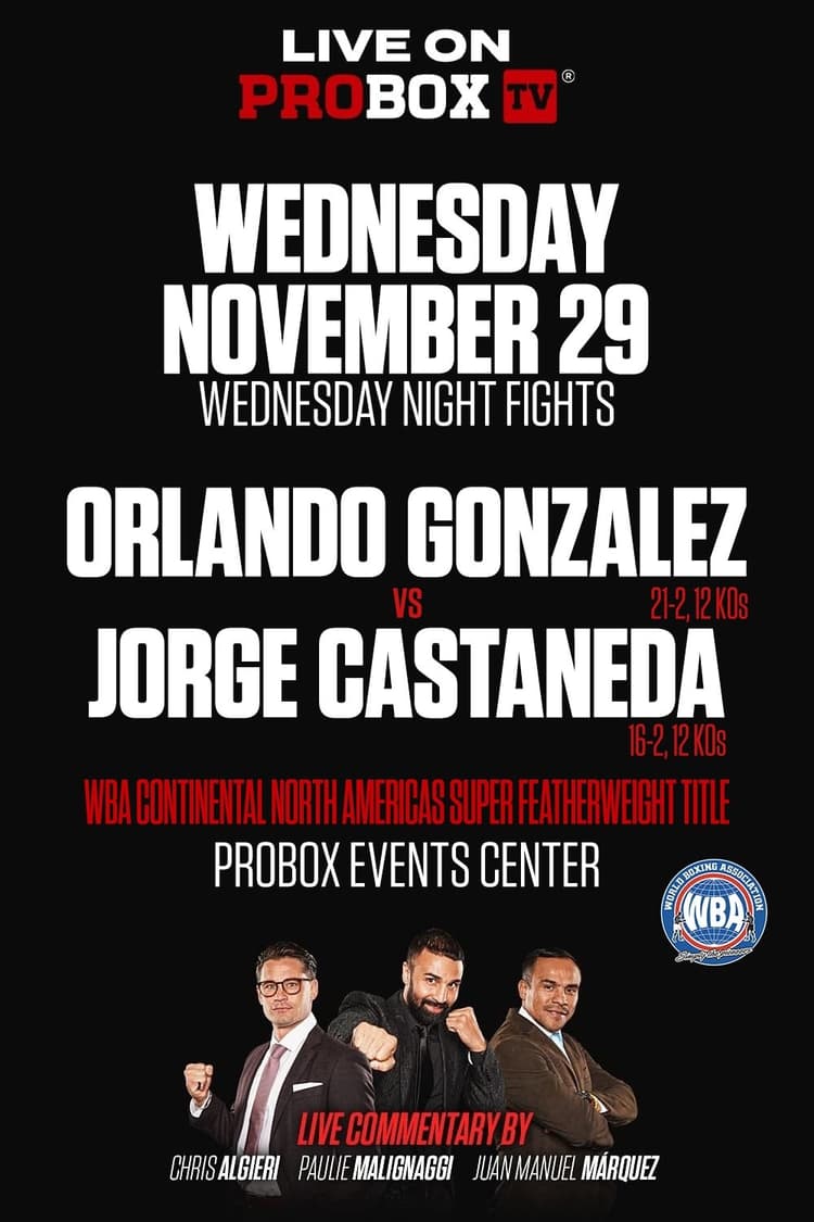 Orlando Gonzalez vs. Jorge Castaneda