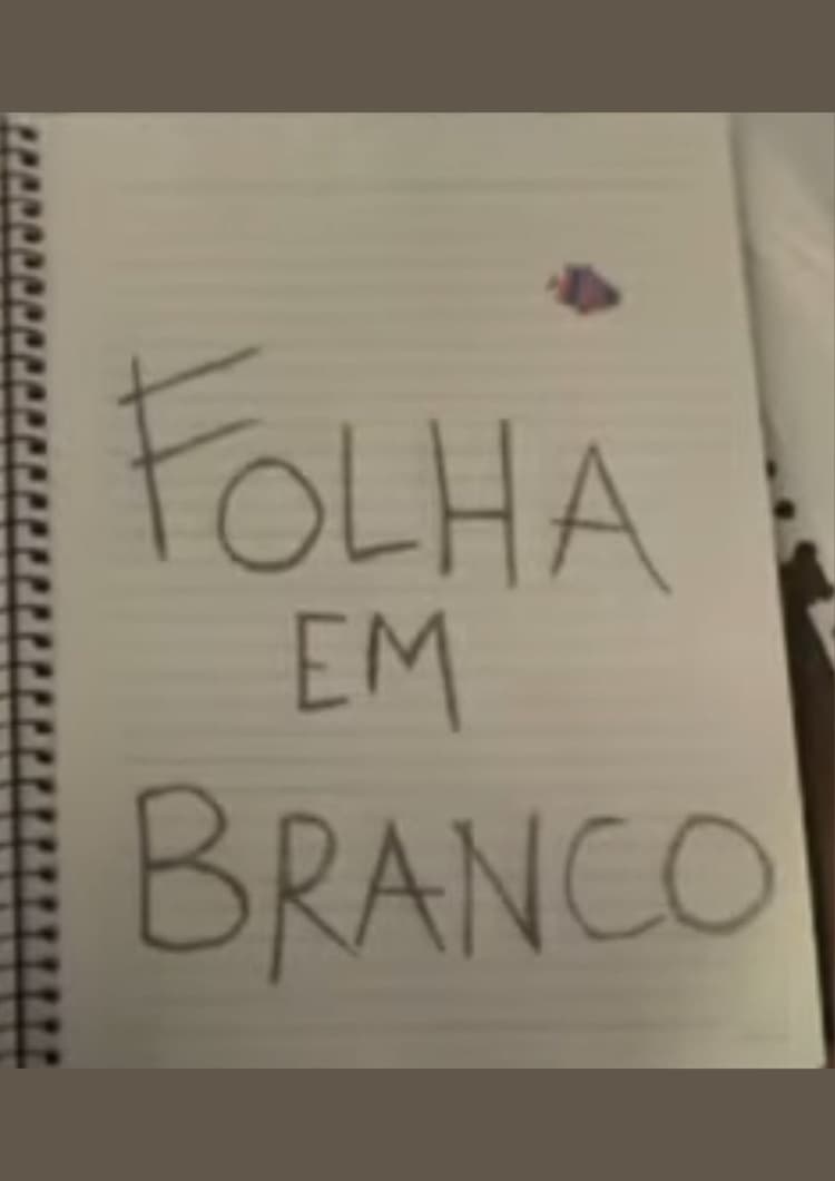 Folha em branco