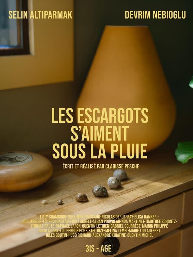Les escargots s'aiment sous la pluie