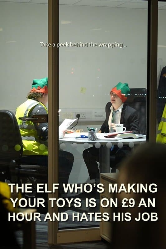 The Elf Who's Making Your Toys is on £9 an Hour and Hates His Job